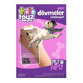 HoloToyz Tattoo Pet Party AR Uyumlu Geçici Dövme