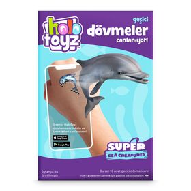 HoloToyz Tattoo Super Sea Creatures AR Uyumlu Geçici Dövme