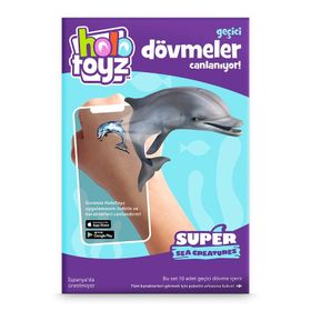HoloToyz Tattoo Super Sea Creatures AR Uyumlu Geçici Dövme