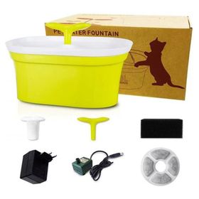 Holytachi 2000 ml Çift Çıkışlı Otomatik Kedi Su Kabı