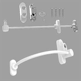 Home Puzzle Çelik Halatlı Pencere Kilidi Beyaz