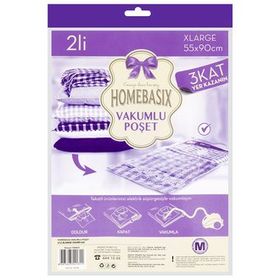 Homebasix 2'li Vakumlu Hurç
