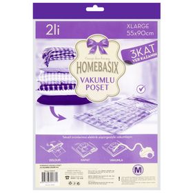 Homebasix 2'li Vakumlu Hurç