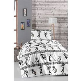 Home&Bath Basic Tek Kişilik Kokopelli Nevresim Takımı