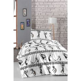 Home&Bath Basic Tek Kişilik Kokopelli Nevresim Takımı