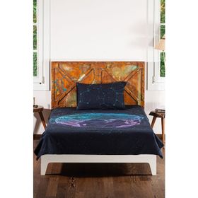 Home&Bath Beyond World Lacivert 160x220 cm Tek Kişilik Nevresim Takımı