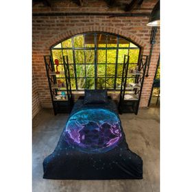 Home&Bath Beyond World Lacivert 160x220 cm Tek Kişilik Nevresim Takımı