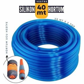 HomeCare 712343 40 m Silikonlu Bahçe Hortumu ve Sulama Aparatı Hediyeli