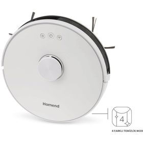 Homend Alex 1281H Laser Beyaz Robot Süpürge