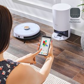 Homend Alex Laser Power 1284H Beyaz Robot Süpürge