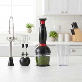 Homend Handmaid Siyah Kırmızı 1967H Blender Set