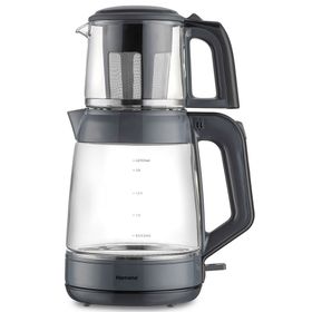 Homend Infinity 1764H Antrasit Siyah Cam Çay Makinesi
