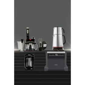 Homend Premium24 4'lü Tost Kahve Çay Makinesi ve Blender Elektrikli Çeyiz Seti