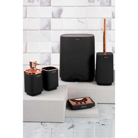 HOMENIVA Amara Siyah 5’li Banyo Seti