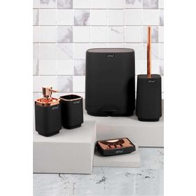 HOMENIVA Amara Siyah 5’li Banyo Seti