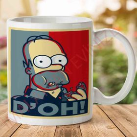Homer Simpson D Oh Baskılı Kupa