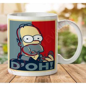 Homer Simpson D Oh Baskılı Kupa