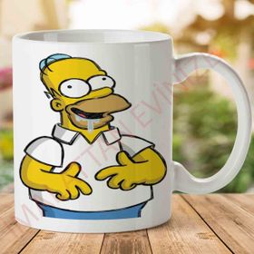 Homer Simpson Karakter Baskılı Kupa Bardak