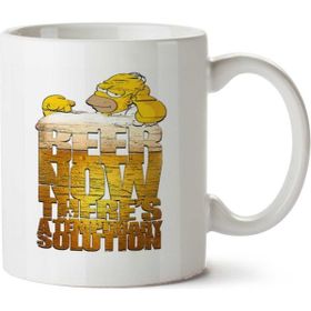 Homer Simpsons Beer Baskılı Kupa Bardak