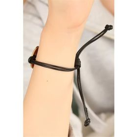 HomeStore LOVE Siyah Deri İpli Unisex Mood Bileklik