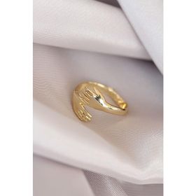 HomeStore Metal Gold Renk Ayarlamalı Kadın Yüzük