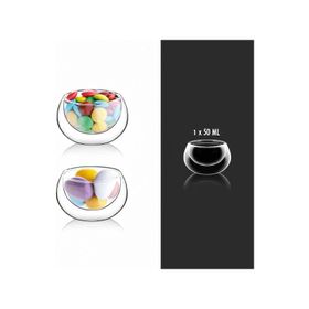HomeTarz 6'lı Set 50 ml Cam Lokumluk Kahve Yanı Lokumluk