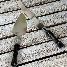 HomeTarz Kristal Figürlü Cakes Pasta Servis Seti Spatula Bıçak Set
