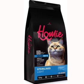 Homie Süper Premium 12 kg Düşük Tahıllı Sterilised Light Tavuklu Kısırlaştırılmış Kedi Maması