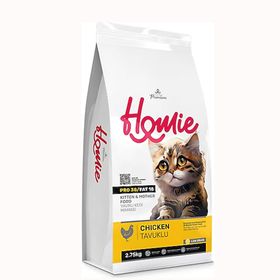 Homie Süper Premium 2.75 kg Düşük Tahıllı Mother & Kitten Tavuklu Yavru Kedi Maması