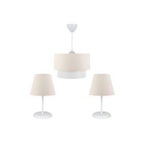 Homing Artgift Bronz Gövdeli Üçlü Avize Seti