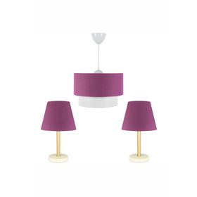 Homing Artgift Bronz Gövdeli Üçlü Avize Seti