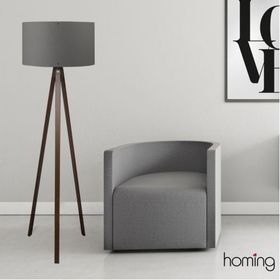Homing AYD-2210 Takoz Göbekli Ahşap Üç Ayaklı Lambader