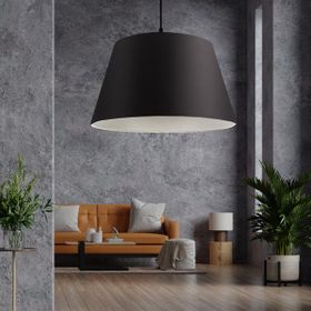 Homing AYD-2772 1'li Siyah Konik Kumaş Dekoratif Tavan Sarkıt Avize