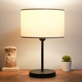 Homing Ayd-2849 Krem Krem Kumaş Metal Gövdeli Abajur