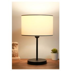 Homing Ayd-2849 Krem Krem Kumaş Metal Gövdeli Abajur