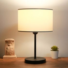 Homing Ayd-2849 Krem Krem Kumaş Metal Gövdeli Abajur