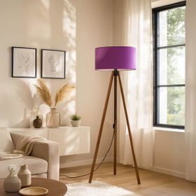 Homing AYD-2955 Mor Takoz Gövdeli Kumaş Lambader