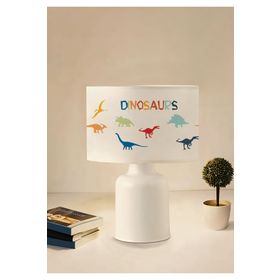 Homing AYD-3048 AYD-3046 Kumaş Baskılı Dinazor Desenli Çocuk Odası Abajur