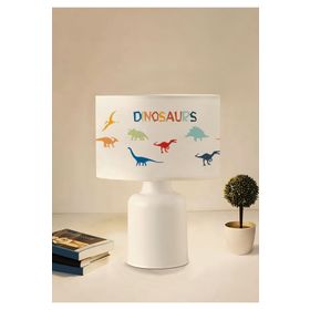 Homing AYD-3048 AYD-3046 Kumaş Baskılı Dinazor Desenli Çocuk Odası Abajur