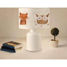 Homing AYD-3053 AYD-3046 Kumaş Baskılı Baykuş ve Arkadaşları Çocuk Odası Abajur