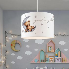Homing AYD-3081 Kids Sevimli Ayıcık Kumaş Baskılı 28'li Çocuk Odası Avize