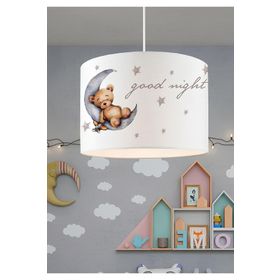 Homing AYD-3081 Kids Sevimli Ayıcık Kumaş Baskılı 28'li Çocuk Odası Avize