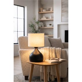 Homing AYD-3087 Krem Milano Metal Gövdeli Abajur