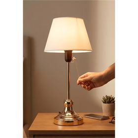 Homing Ayd-3110 Krem Edel Gold Gövdeli Abajur