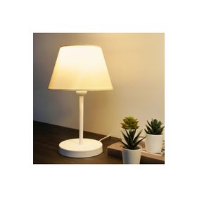 Homing Ayd-3121 Krem Kumaş Beyaz Gövdeli Abajur
