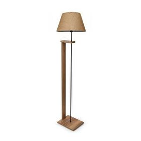 Homing Ayd-3128 Jüt Pi Ahşap Gövdeli Jüt Kumaş Başlıklı Lambader