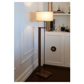 Homing Ayd-3131 Vizon Pi Ahşap Gövdeli Kumaş Başlıklı Lambader