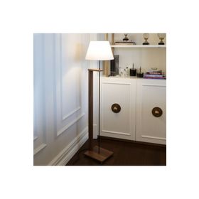 Homing Ayd-3133 Krem Pi Ahşap Gövdeli Kumaş Başlıklı Lambader