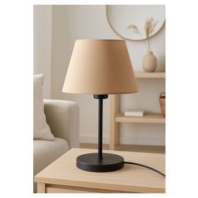 Homing Ayd-3159 Bej Kumaş Siyah Gövde Abajur