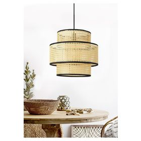 Homing AYD-3336 Açık Kahverengi Modern Serisi Hazeran Rattan Sarkıt Avize